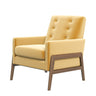 Cole - Solid Wood Lounge Chair Yellow by Ashcroft Furniture | Bel Furniture