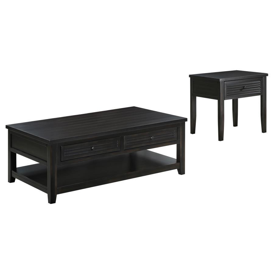 Concord - Coffee And End Table Set Distressed by Coaster Fine Furniture | Bel Furniture