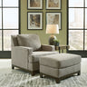 Kaywood - Living Room Set Dark Gray 2 Pc. - Chair, Ottoman by Signature Design by Ashley® | Bel Furniture
