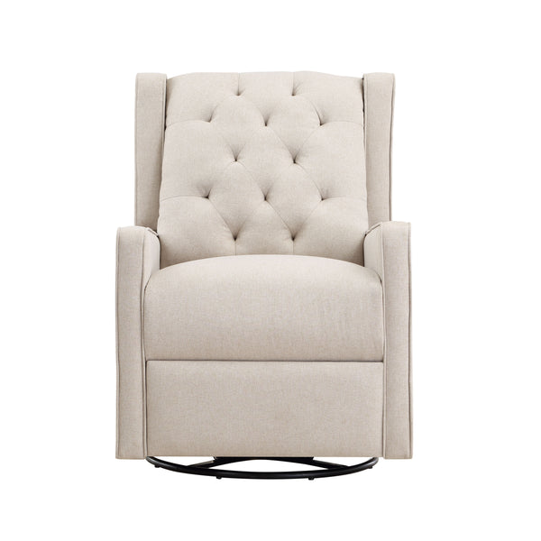 Milah - Gliding Swivel Recliner Tufted