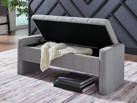 Akselman - Storage Bench - Gray - view 5