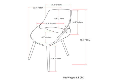 Malden - Mid Century Modern Bentwood Dining Chair - view 8