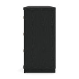 Kozmour - Six Drawer Dresser - Black / Brown