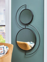 Shayham - Black - Accent Mirror by Signature Design by Ashley® | Bel Furniture
