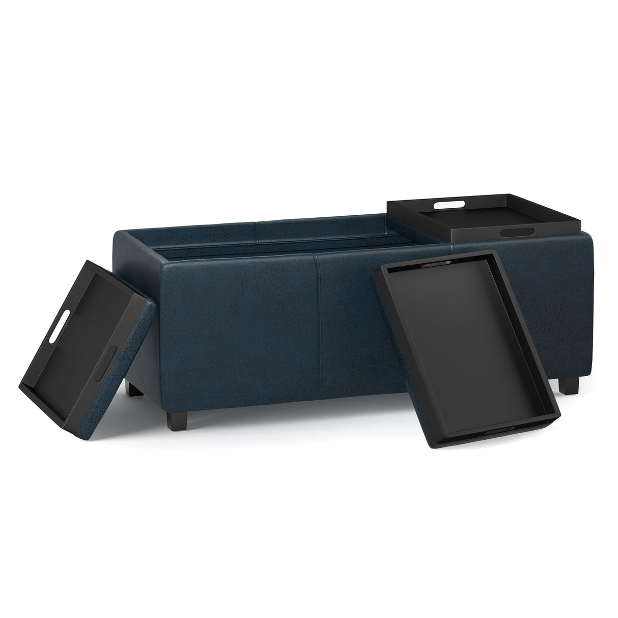 Avalon - Multi Functional Storage Ottoman by Simpli-Home | Bel Furniture