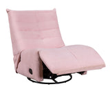 Georgena - Contemporary Swivel Glider Recliner Pink by Lilola Home | Bel Furniture