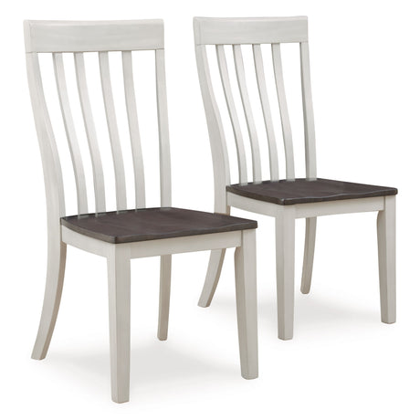 Darborn - Gray / Brown - Dining Room Side Chair (Set of 2) by Signature Design by Ashley® | Bel Furniture
