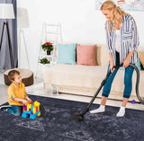 Maval - 8' X 10' Area Rug Washable - Black / Gray