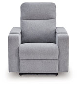 Pineland - Glider Power Recliner With Audio System - Pewter