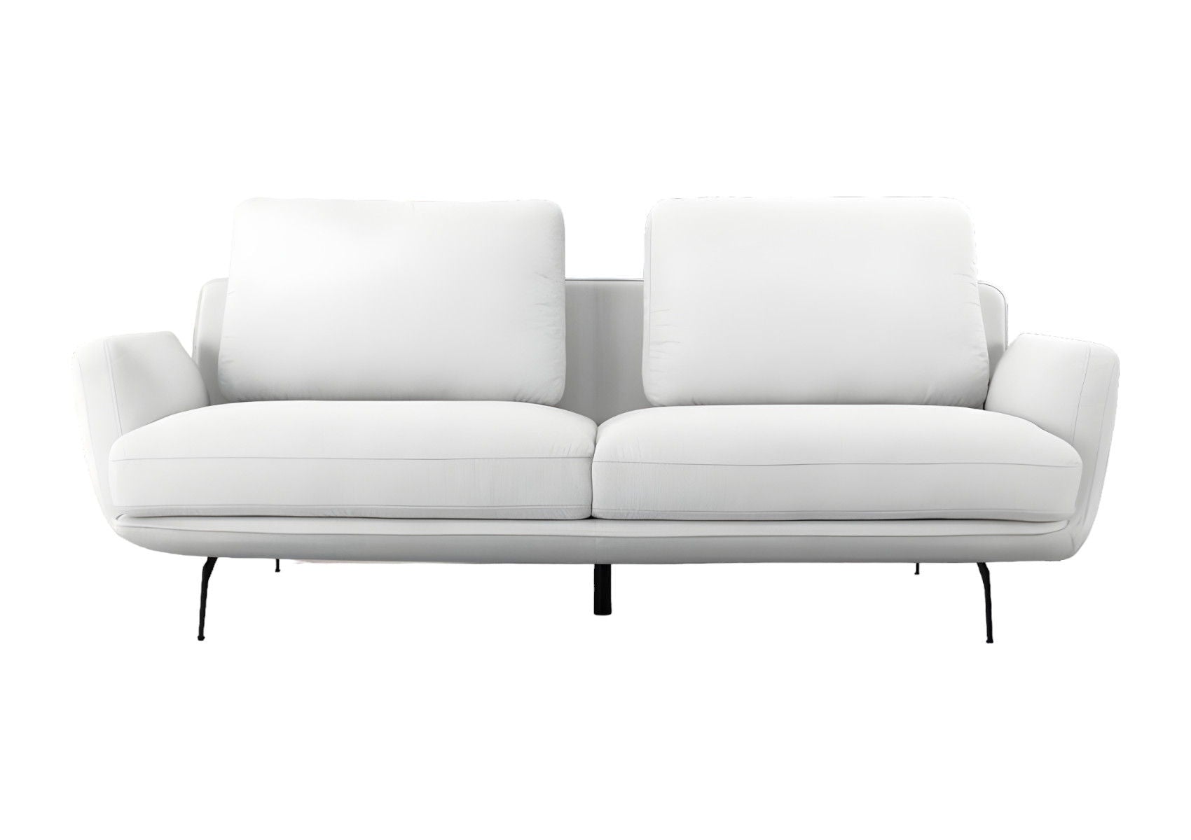 Sofa With Black Legs - Off White