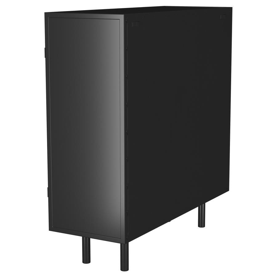 Dalia - 2 Door Accent Storage Cabinet With Shelving - Black by Coaster Fine Furniture | Bel Furniture