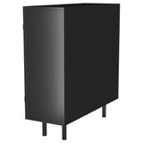 Dalia - 2 Door Accent Storage Cabinet With Shelving - Black by Coaster Fine Furniture | Bel Furniture