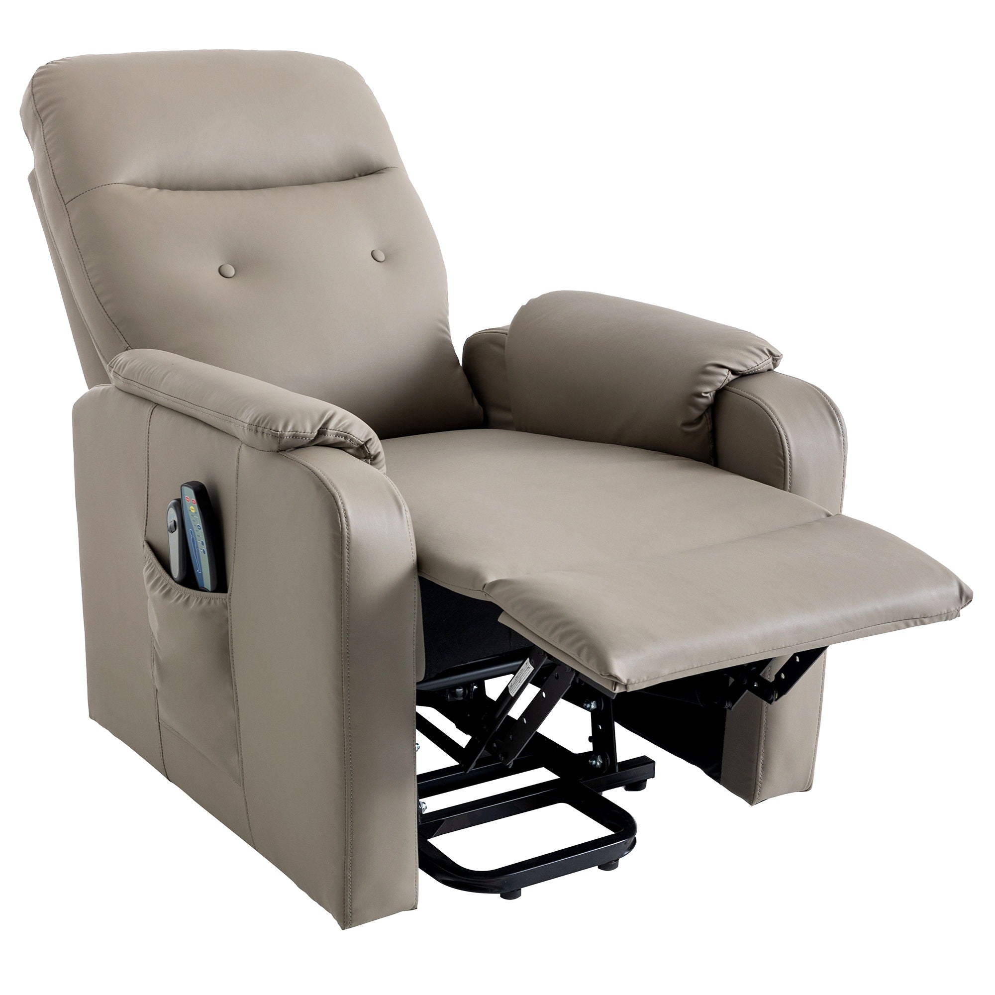 Massage Recliner Chair Electric Power Lift Chairs With Side Pocket, Adjustable Massage And Heating Function For Adults And Seniors