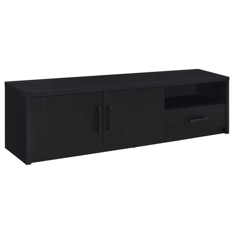 Murray - 70" 2-Door TV Stand Media Console - Black by Coaster Fine Furniture | Bel Furniture