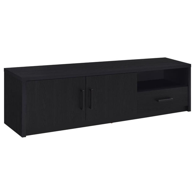 Murray - 70" 2-Door TV Stand Media Console - Black by Coaster Fine Furniture | Bel Furniture