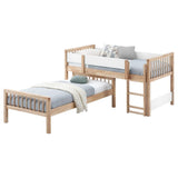 Dakota - Wood Twin Over Twin Bunk Bed - Natural by Coaster Fine Furniture | Bel Furniture