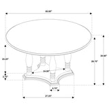 Landon - Round Dining Table Set by Coaster Fine Furniture | Bel Furniture