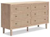 Cielden - Two-Tone - Six Drawer Dresser by Signature Design by Ashley® | Bel Furniture