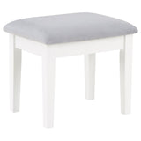 Regina - Makeup Vanity Table Set With Lighting - White by Coaster Fine Furniture | Bel Furniture