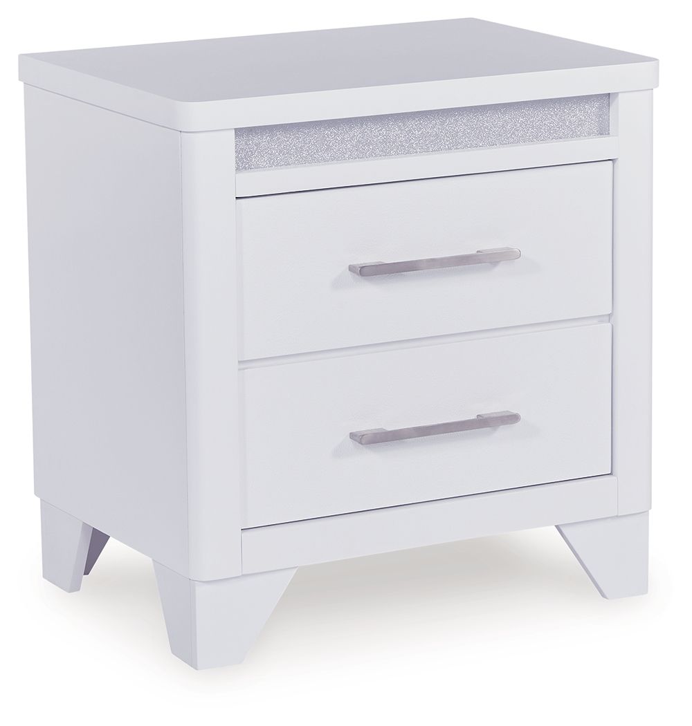 Jarlee - White - Two Drawer Night Stand by Signature Design by Ashley® | Bel Furniture