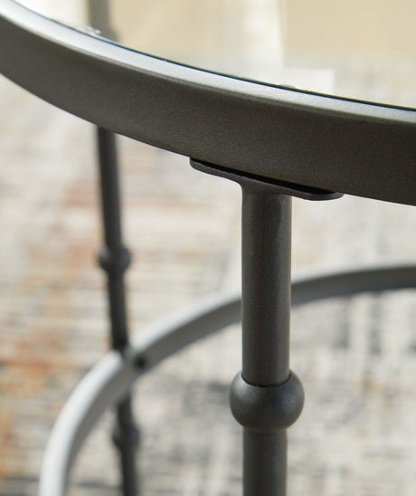Kellyco - Gunmetal - Occasional Table Set (Set of 3) by Signature Design by Ashley® | Bel Furniture