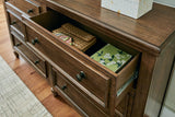 Sturlayne - Brown - Dresser And Mirror by Benchcraft® | Bel Furniture