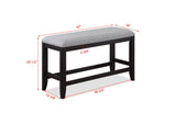 Frey - Counter Height Bench - Black by Crown Mark | Bel Furniture