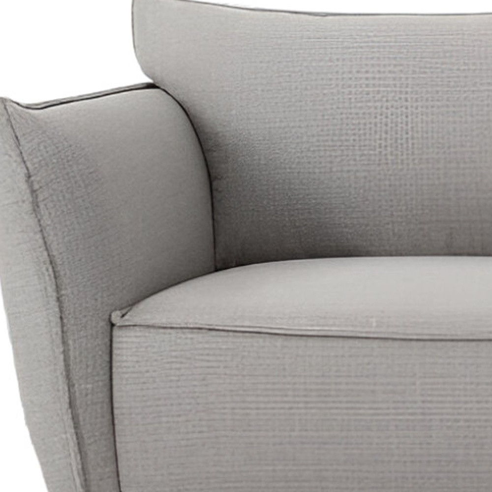 Sofa With Black Legs - Gray