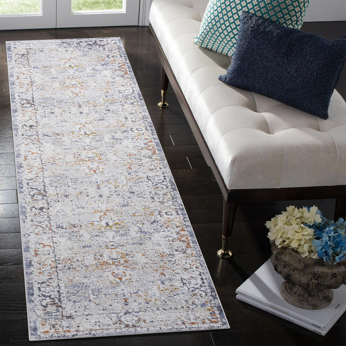 Payas - 2' X 8' Traditional Runner Rug - Ivory / Gray by Naar Rug | Bel Furniture