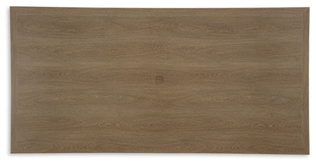 Serene Bay - Dark Brown - Rectangular Dining Table With Umbrella Option by Signature Design by Ashley® | Bel Furniture