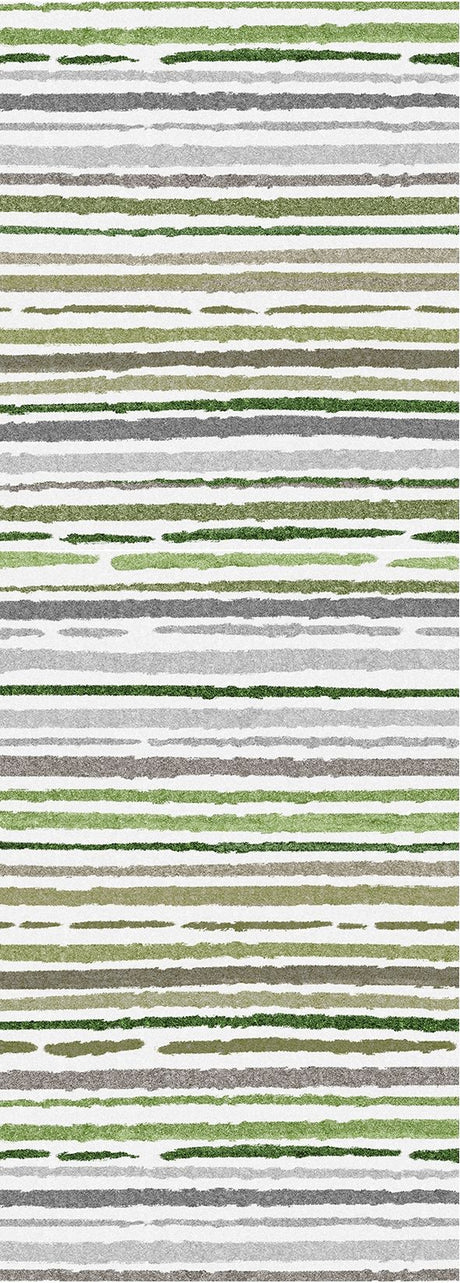 Sphinx - Indoor & Outdoor Washable Non - Slip Accent Rug Green 66"W x 24"D x 0.04"H by Icona Home Decor | Bel Furniture