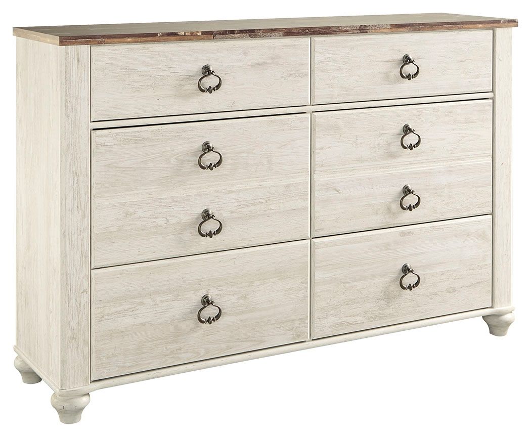 Willowton - Dresser, Mirror Beige Dressers by Signature Design by Ashley® | Bel Furniture