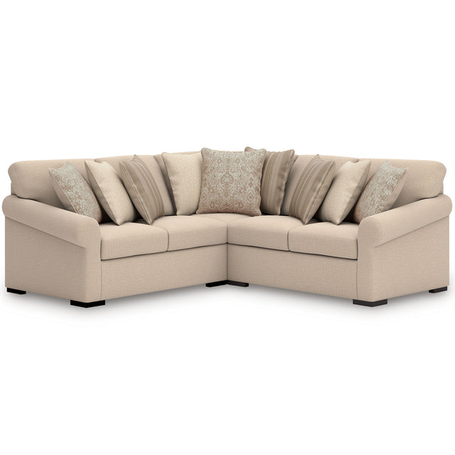 LadyMae - Sectional Beige 3 Pc. Sectional by Benchcraft® | Bel Furniture
