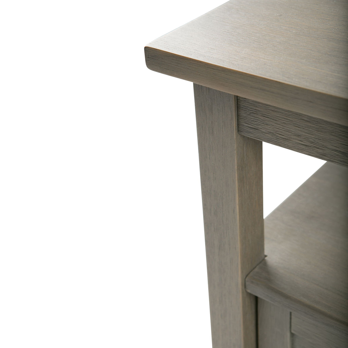 Warm Shaker - End Table - Dark Brown