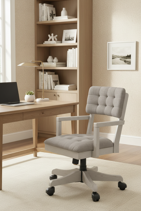 Robbinsdale - Home Office Desk Chair - Antique White - view 5