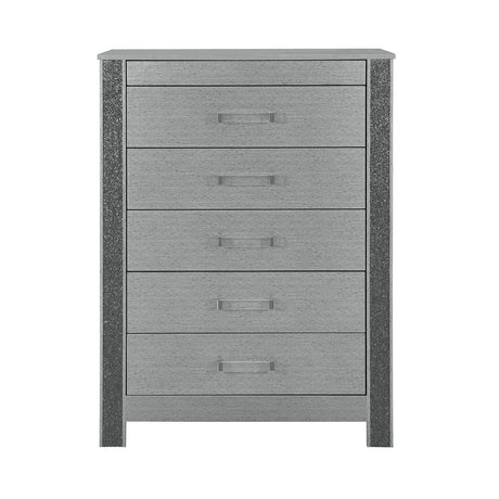 Lorenzo - Chest With Hidden Jewelry Compartment And Bar Handle - Silver - view 5