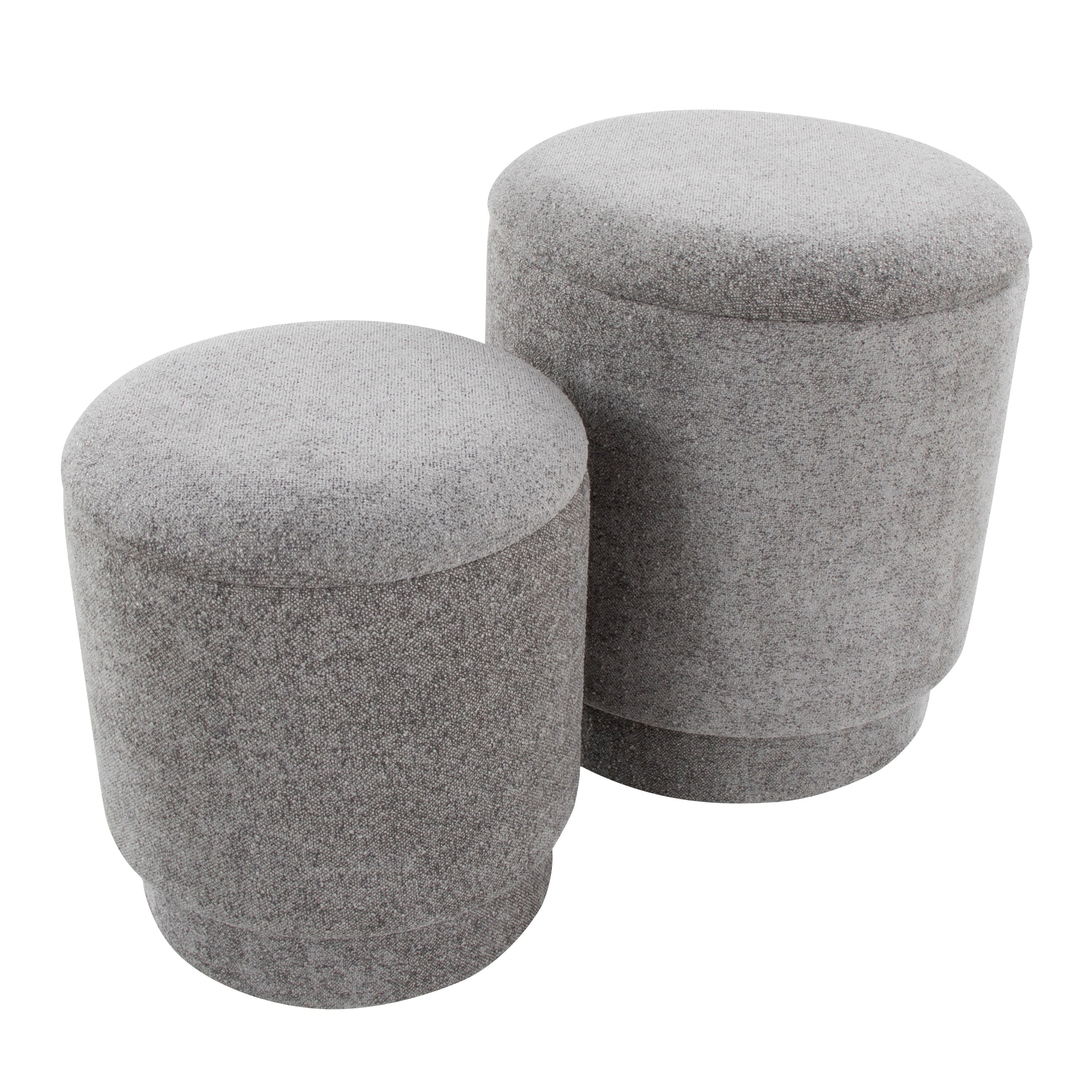 Marla - Upholste Contemporary Ottoman Set