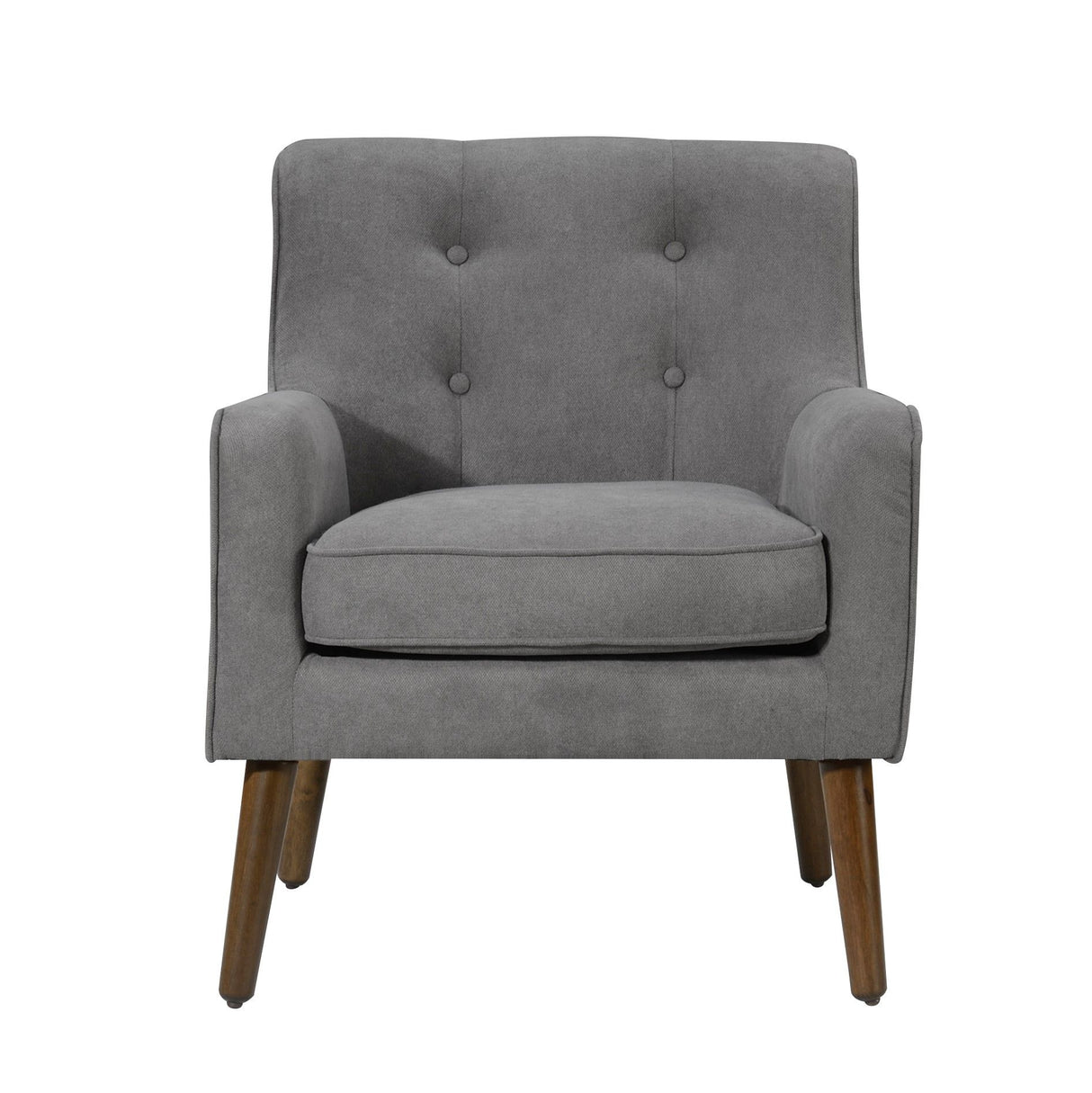 Ryder - Mid Century Modern Woven Fabric Tufted Armchair by Lilola Home | Bel Furniture