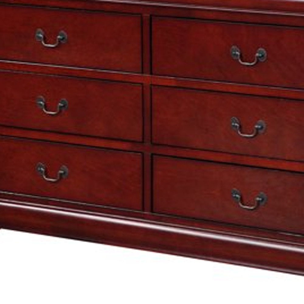 Solid Wood Double Dresser - Brown