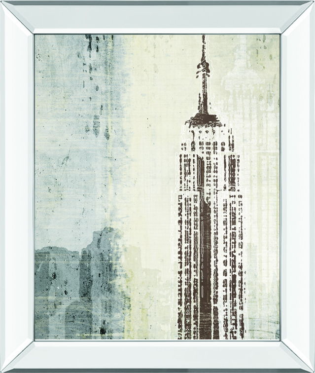 Edifioe II By Venter, T - Mirror Framed Print Wall Art - Gray