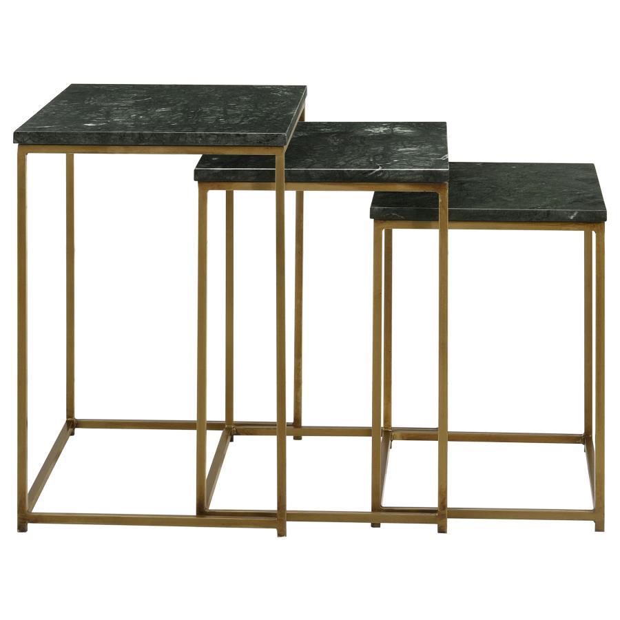 Medora - Marble Top Nesting Table Set