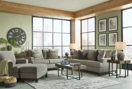 Kaywood - Living Room Set Dark Gray 4 Pc. - Sofa, Loveseat, Chair, Ottoman by Signature Design by Ashley® | Bel Furniture