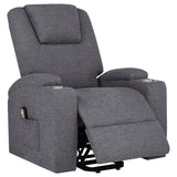 Louie - Chenille Upholstered Power Lift Massage Chair