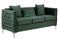 Bayberry - Velvet Sofa With 3 Pillows