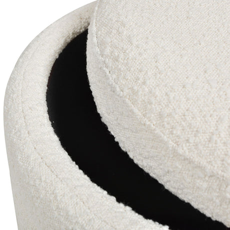 Fuji - Oversized Round Storage Ottoman by Jennifer Taylor Home | Bel Furniture