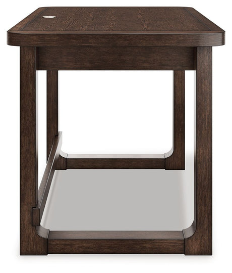 Breckington - Dark Brown - Home Office Desk by Signature Design by Ashley® | Bel Furniture