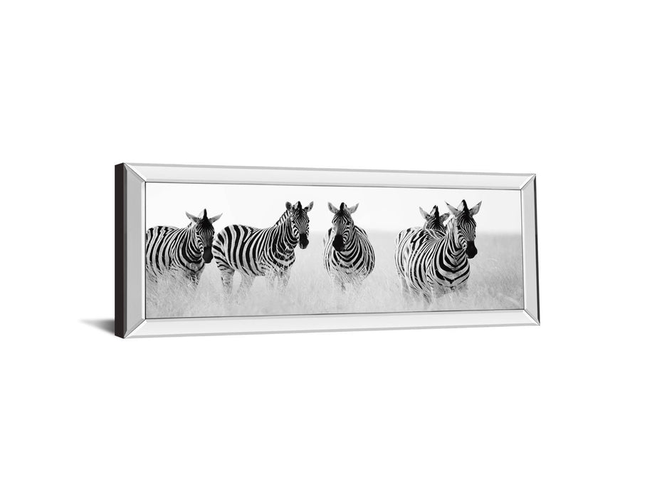 Meeting Place By Papiorek N - Mirrored Frame Wall Art - White