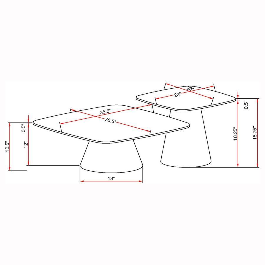 Eason - Cocktail Coffee Table Set