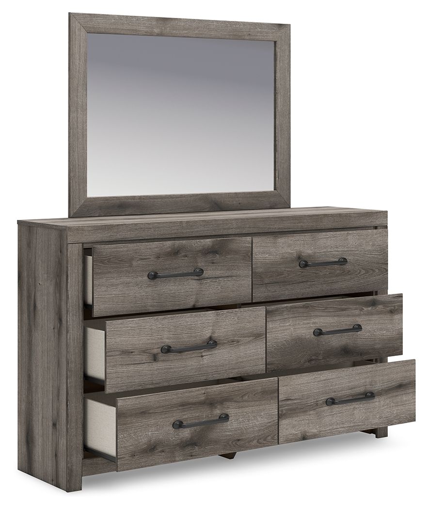 Graystorm - Brown Gray - Dresser And Mirror by Signature Design by Ashley® | Bel Furniture