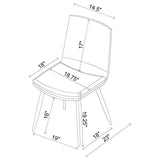 Ortega - Upholstered Dining Side Chair (Set of 2) - Coffee